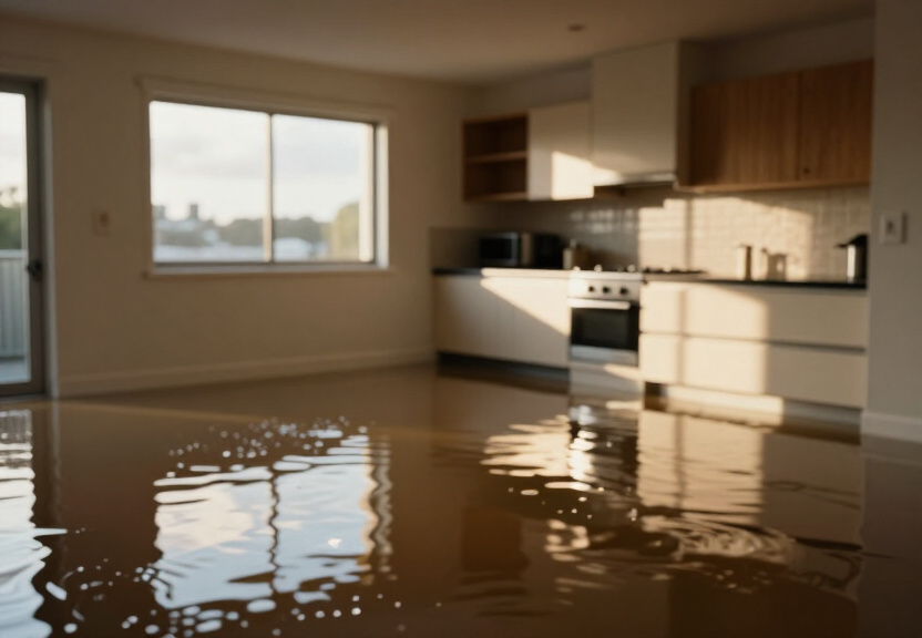 Beachfront property in Cronulla with water damage before restoration